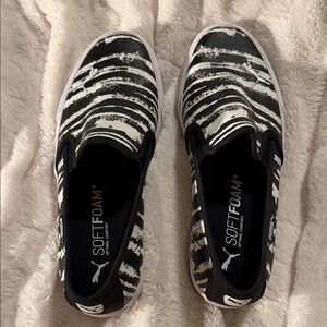 Puma Women's Zebra Stripe Slip-On Sneakers